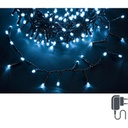 Luci natale 760 led bianco filo verde 5 mm