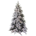 Albero tallinn innevato 1167 rami 300 LED verde cm ø112h210