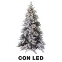 Albero tallinn innevato 851 rami 230 LED verde cm ø97h180