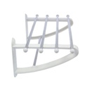 Mensola da bagno in alluminio bianco Dimensione 50 x 29.5 x 20 cm