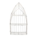 Mensola metallo bianco 3 piani cm29x12h55