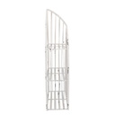 Mensola metallo bianco 3 piani cm29x12h55