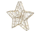 Micro LED stella metallo stabile interno 4x20x19 Ø20 cm