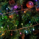 MiniCluster ø6cm M-MH Multiflash RGB 1000 MicroLED 4+20m cavo Rame Luci di Natale
