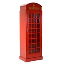 Mobile cabina telefonica rosso h180 cm