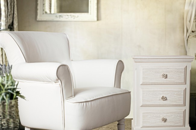 Mobile cassettiera 3 cassetti legno bianco Blanc cm 40 x 34 x 63,5