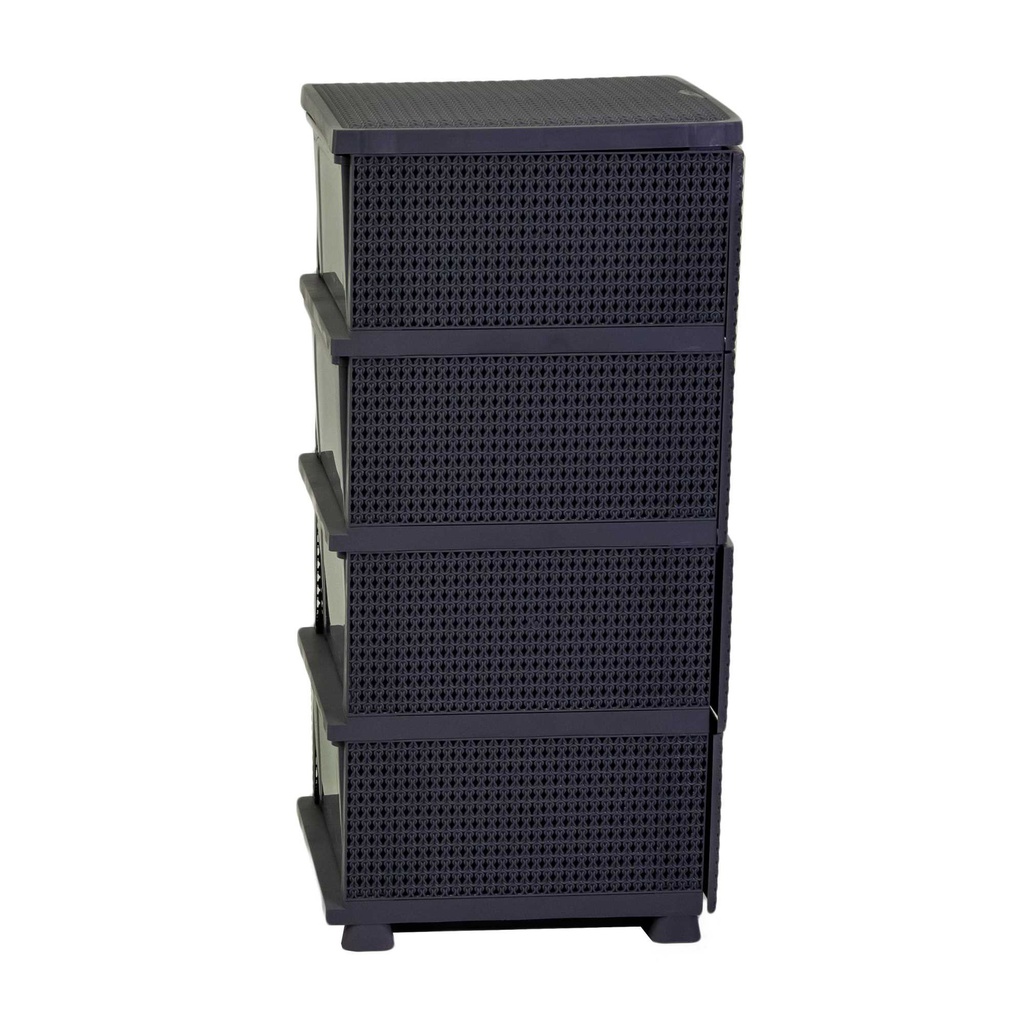 Mobiletto cassettiera 4 cassetti antracite cm 43x36