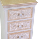 Mobiletto legno andorra 4 cassetti cm 37x30h84