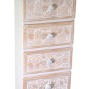 Mobiletto legno andorra 6 cassetti cm 29x23h95