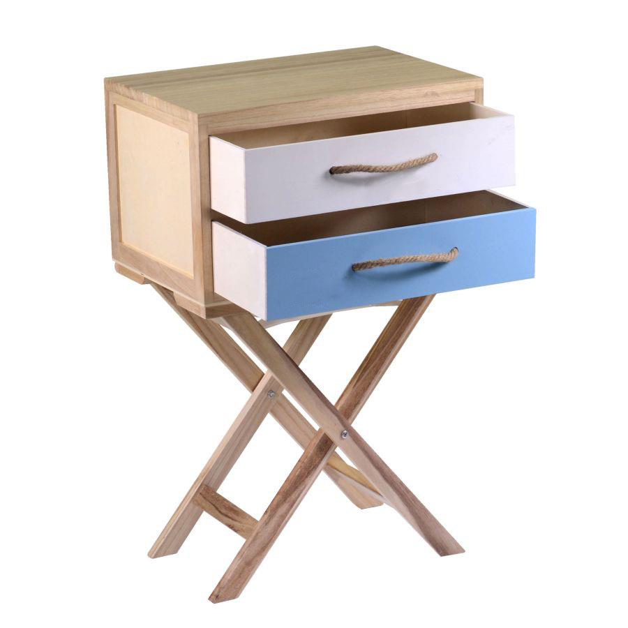 Mobiletto tenerife 2 cassetti cm 45x30h30/72