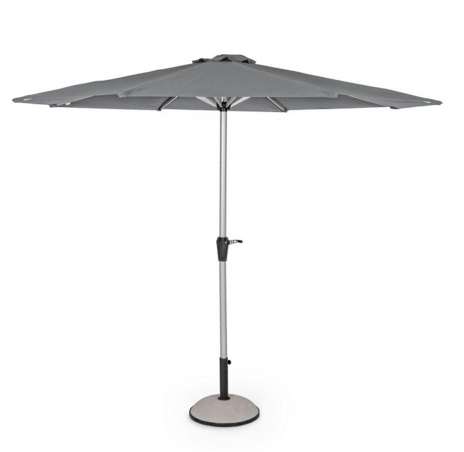 Ombrellone Vienna in alluminio Grigio scuro