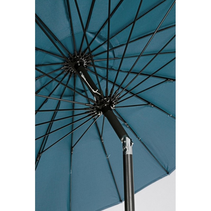 Ombrellone da giardino Atlanta cm 270x h240 con snodo Antracite-Pavone