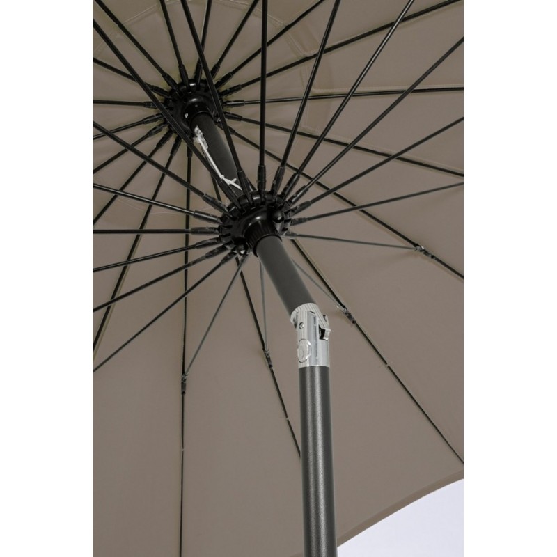 Ombrellone da giardino Atlanta cm 270x h240 con snodo Antracite-Tortora