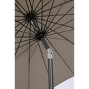 Ombrellone da giardino Atlanta cm 270x h240 con snodo Antracite-Tortora