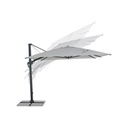 Ombrellone da giardino con braccio a 360° INES 300x400x h265 cm iperbriko