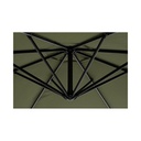 Ombrellone da giardino con braccio a 360°Texas cm 300x h260 Antracite-Olive iperbriko