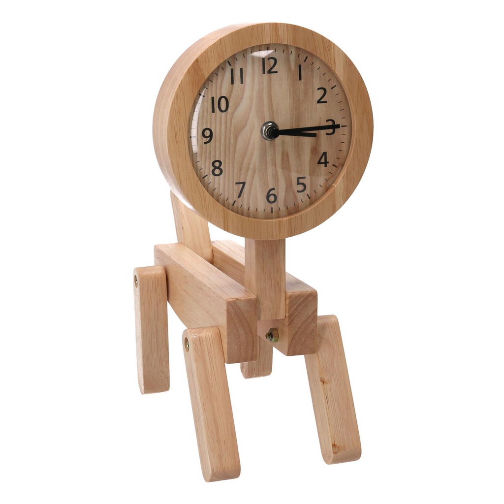 Orologio legno naturale cm 25x12h34