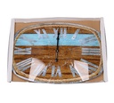 Orologio vetro numeri romani con corda cm 60x40x4