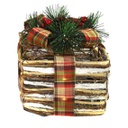 Pacco regalo 1-3 con led naturale cm25x25h25