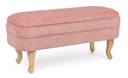 Panca Contenitore Rosa apribile portatutto cm 102