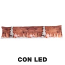 Paraspifferi tessuto decorazioni ledbeige cm20x90