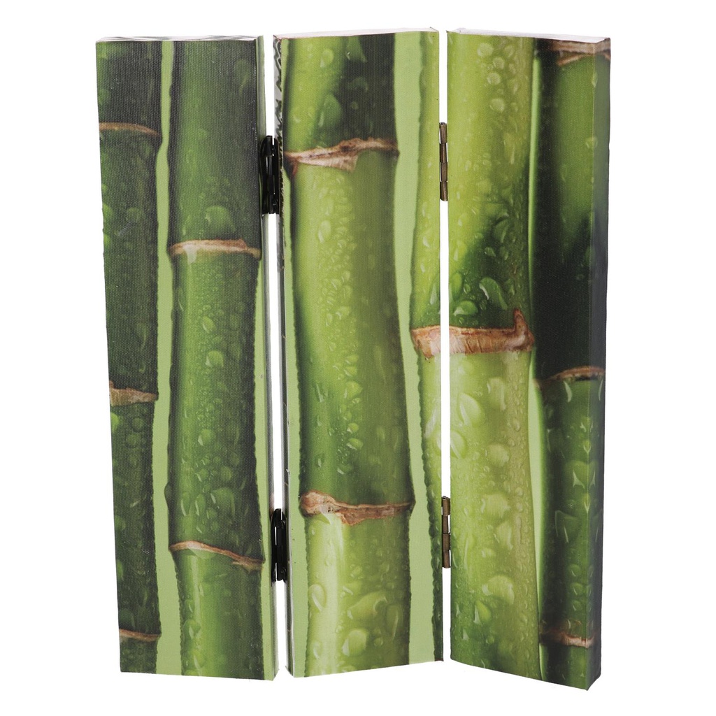 Paravento stampa 3 ante bambu cm 120,6x2,5xh180,6x2,5xh180