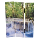 Paravento stampa 3 ante cascata cm120,6x2,5h180
