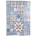 Paravento stampa 3 ante maioliche cm 120,6x2,5xh180,6x2,5xh180