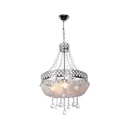Lampada da soffitto Sare MDL3550 argento vetro decorato e pietre effetto cristallo EFFEZ