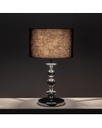 Lampada da tavolo Giuditta in tessuto e metallo nero STS