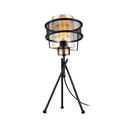 Lampada da tavolo Grande MDL3713 in ferro intrecciato paralume vetro EFFEZ