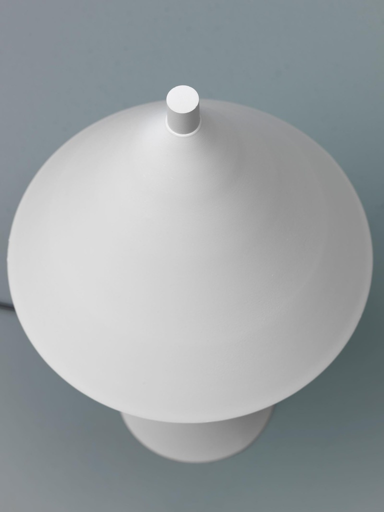 Lampada da tavolo in metallo bianco D25xD25x45h cm