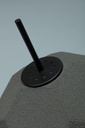 Lampada da terra paralume in cartone riciclato nero D34xD34x160h cm