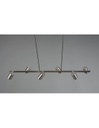 Lampadario 6 Faretti GU10 Orientabili Marley Nichel Trio Lighting