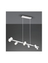 Lampadario Bianco 6 Spot Cilindrici GU10 Orientabili Marley Trio Lighting