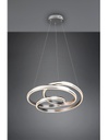 Lampadario Vortice Moderno Yara Nichel Led Dimmer Trio Lighting