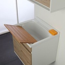 Lavatoio a sospensione a due ante Rovere 60x50x h61 cm