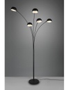 Piantana In Metallo Nero Bracci Ad Arco Dito 5xE14 Trio Lighting