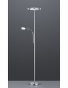Piantana Led Con Luce Spot da Lettura Dimmerabile Ackbar Nichel Trio Lighting