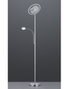 Piantana Led Con Luce Spot da Lettura Dimmerabile Ackbar Nichel Trio Lighting
