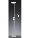 Piantana Led Con Luce Spot da Lettura Dimmerabile Santo II Nichel Trio Lighting