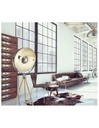 Piantana Treppiede Industrial Delhi Cupola Orientabile Trio Lighting