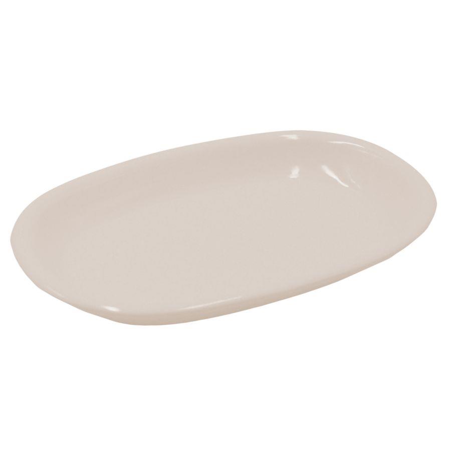 Piatto romeo crema ovale cm36x25h4
