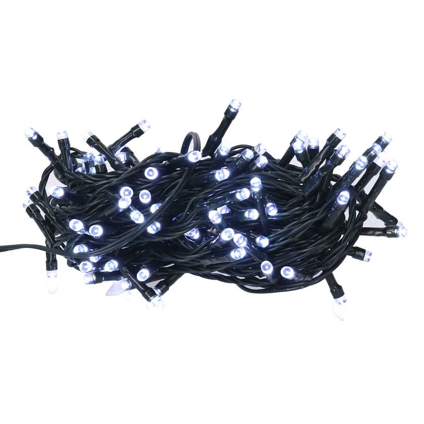 Luce filo 180 led bianco freddo concontroller 12m