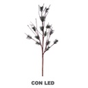 Luce rami marrone 48 led luce bianco caldo cm40x40h100 alimentazione fissa
