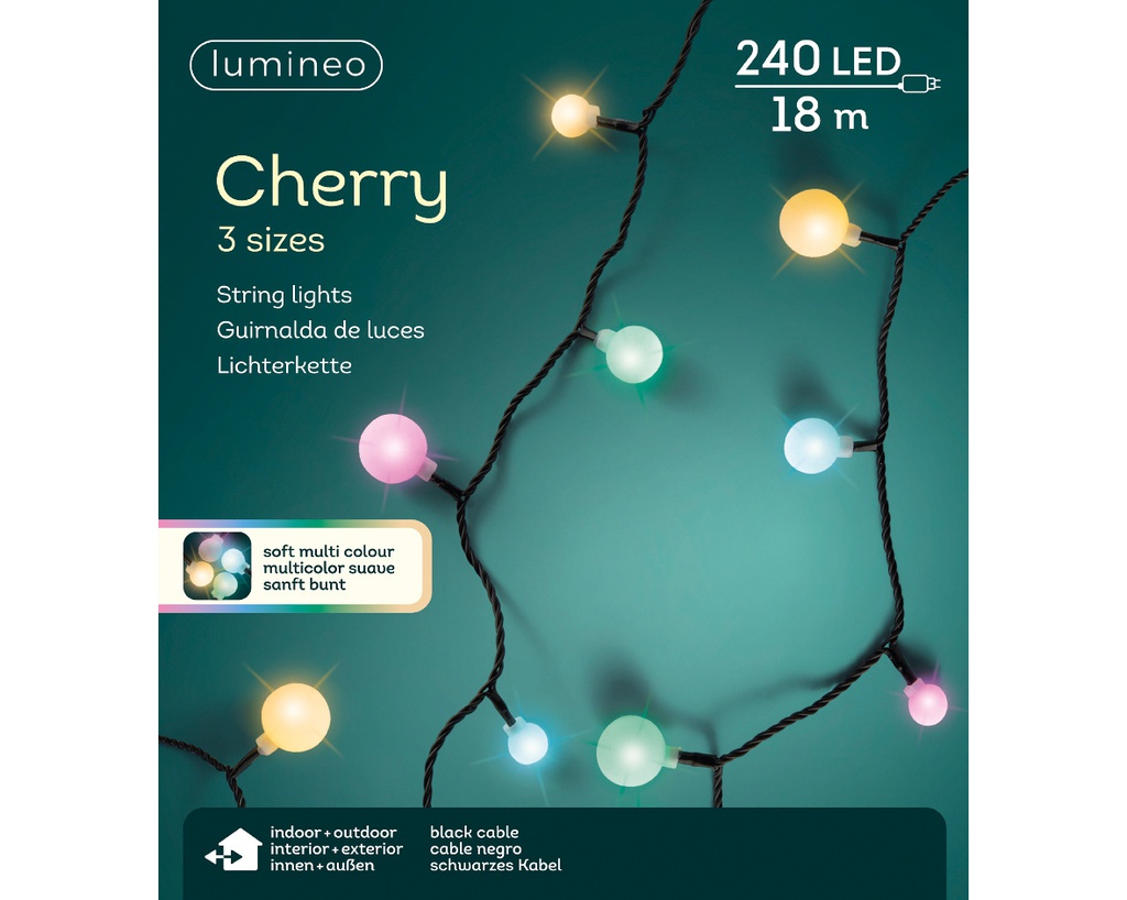 Luci a LED ciliegia fisse per esterno 1800 cm