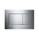 Placca di copertura 2 tasti &quot;Sigma 30&quot; Geberit cromo-lucido/bordo inferiore satinato