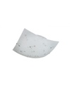 Plafoniera 2 Luci Colina Vetro Quadrato Bianco Decorativo Trio Lighting