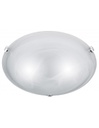 Plafoniera 2 Luci Vetro Bianco Adrian Ø40 cm Trio Lighting