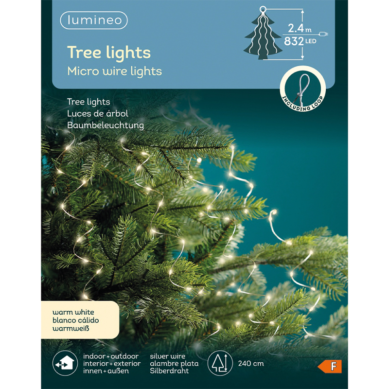 Luci per albero di natale micro led max H240cm